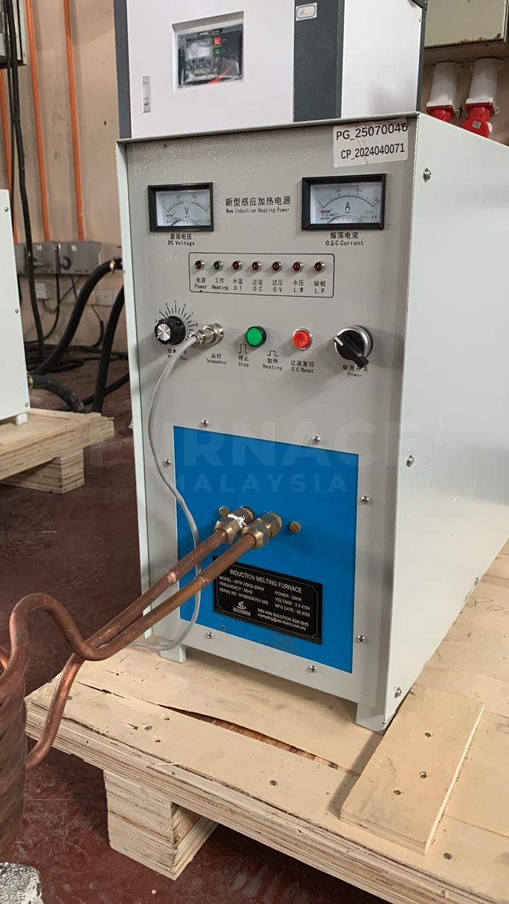 Muffle furnace, fume collector and Induction Furnace supply, installation and commissioning for foundry workshop research university at Pahang, Malaysia